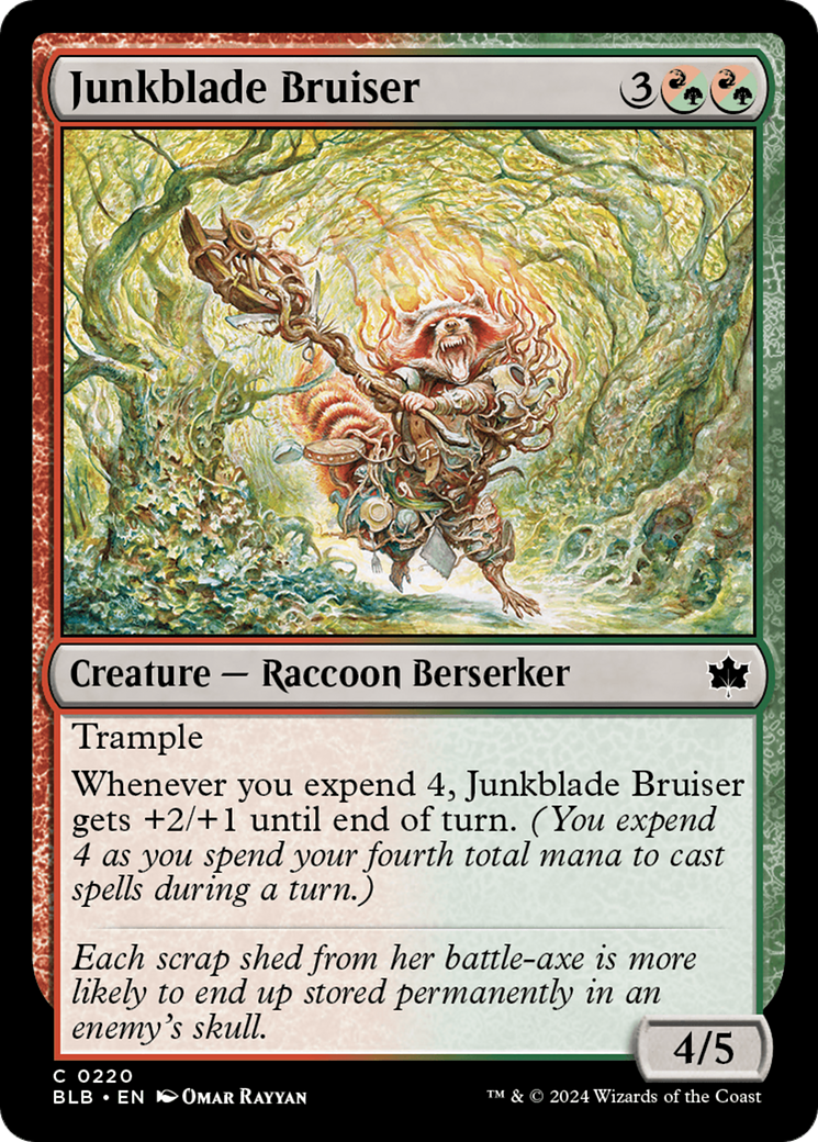 Junkblade Bruiser (BLB-220) - Bloomburrow Foil [Common]