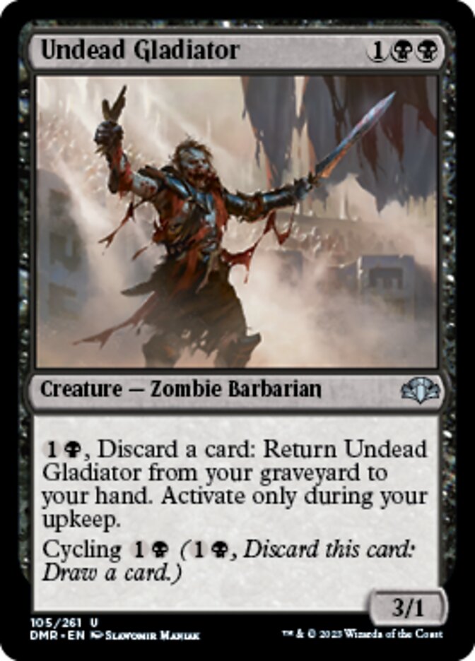 Undead Gladiator (DMR-105) - Dominaria Remastered [Uncommon]