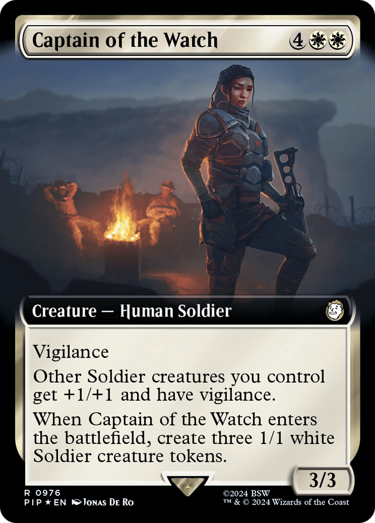 Captain of the Watch (PIP-976) - Fallout: (Extended Art) Surge Foil [Rare]