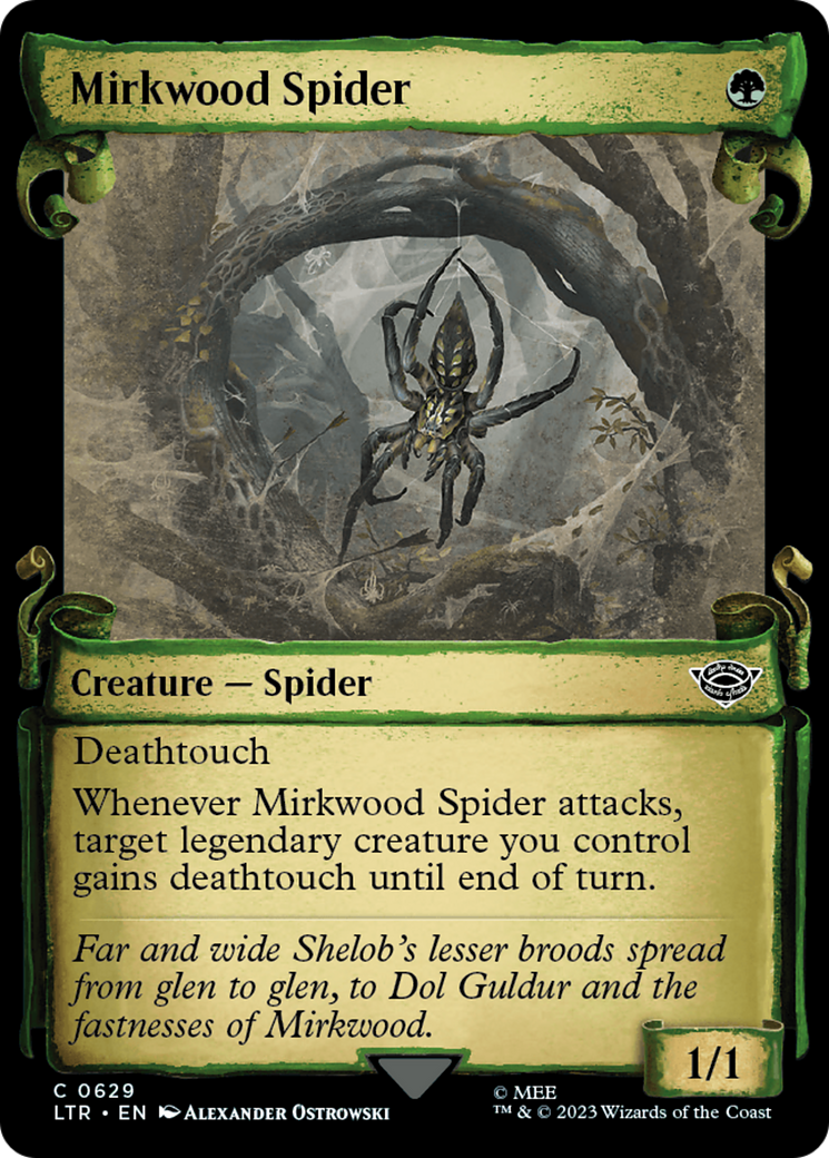 Mirkwood Spider (LTR-629) - The Lord of the Rings: Tales of Middle-earth: (Showcase) Scroll Foil [Common]