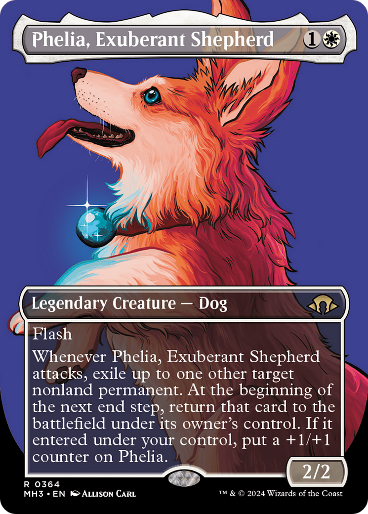 Phelia, Exuberant Shepherd (MH3-364) - Modern Horizons 3 (Borderless) [Rare]