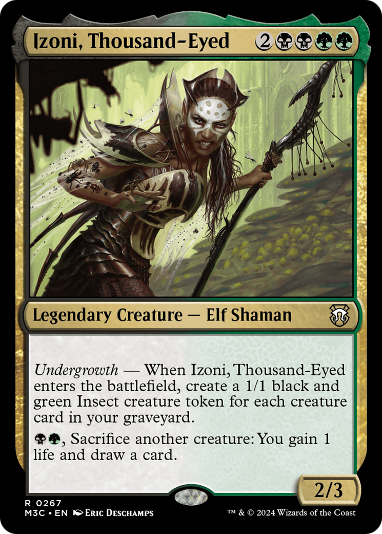 Izoni, Thousand-Eyed (M3C-267) - Modern Horizons 3 Commander Foil [Rare]