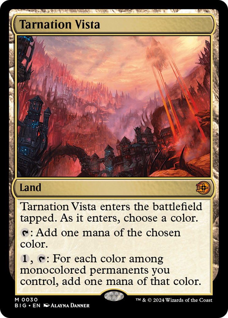 Tarnation Vista (BIG-030) - The Big Score Foil [Mythic]