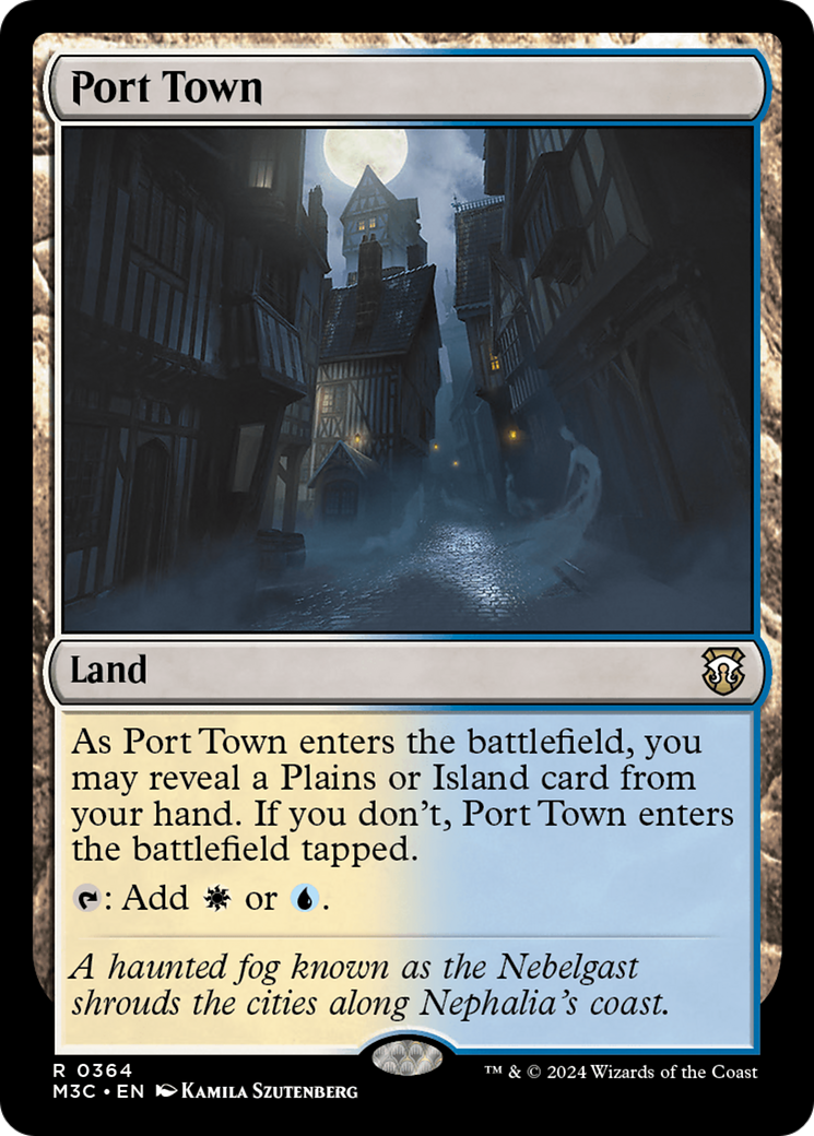 Port Town (M3C-364) - Modern Horizons 3 Commander Foil [Rare]