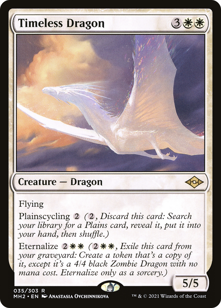 Timeless Dragon (MH2-035) - Modern Horizons 2 Foil [Rare]