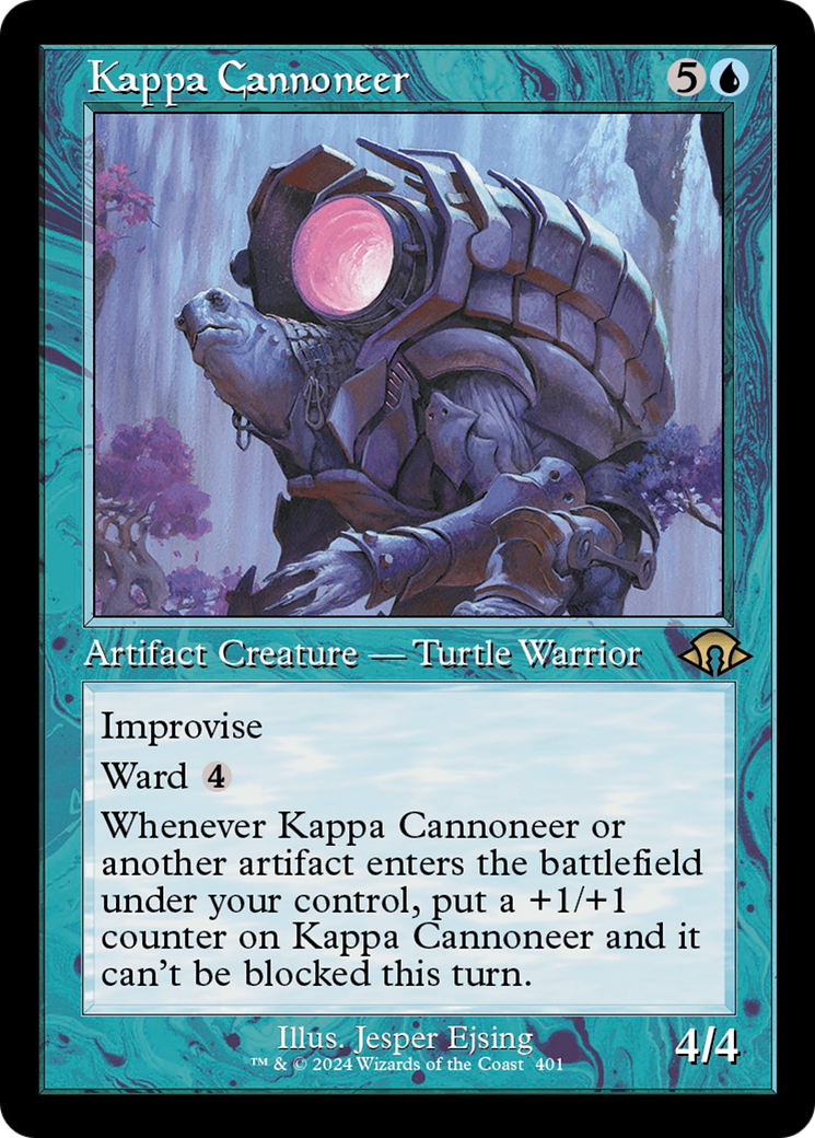 Kappa Cannoneer (MH3-401) - Modern Horizons 3 [Rare] Retro Frame