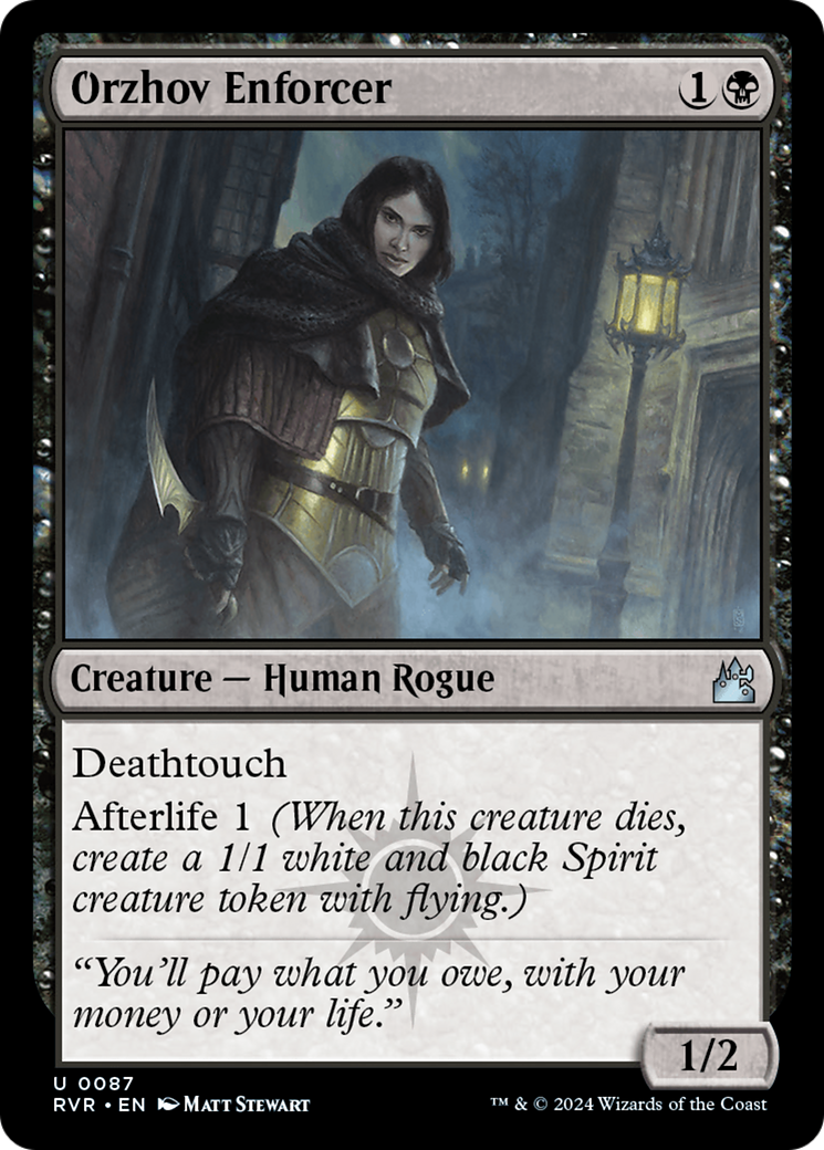 Orzhov Enforcer (RVR-087) - Ravnica Remastered [Uncommon]