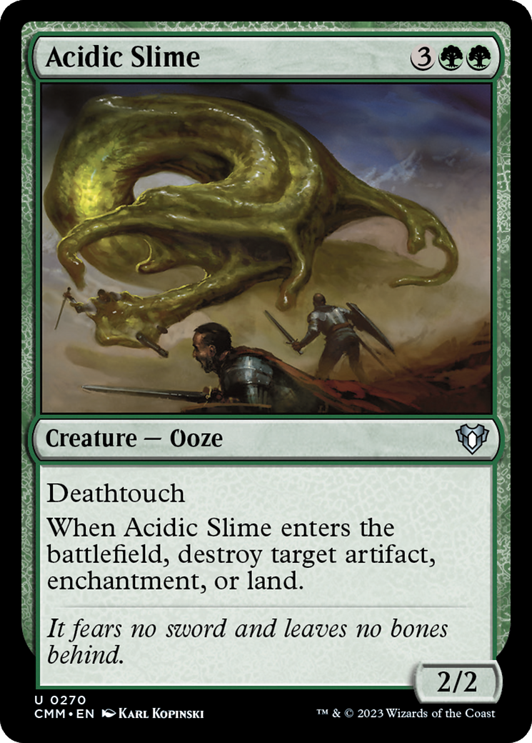 Acidic Slime (CMM-270) - Commander Masters [Uncommon]