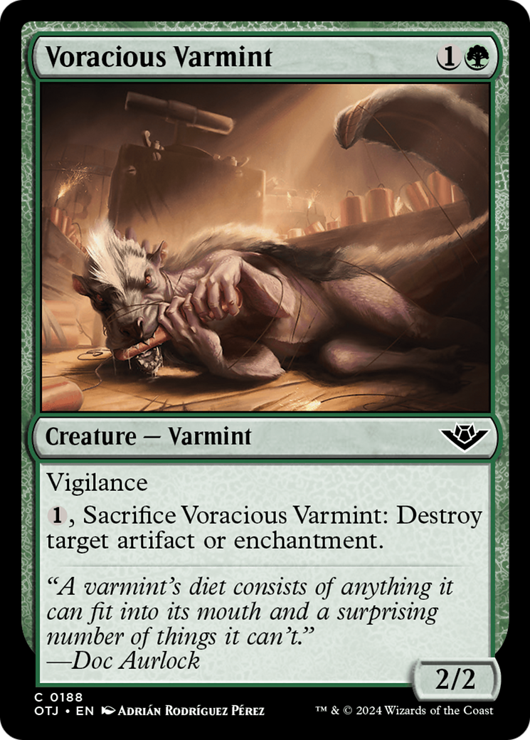 Voracious Varmint (OTJ-188) - Outlaws of Thunder Junction Foil [Common]