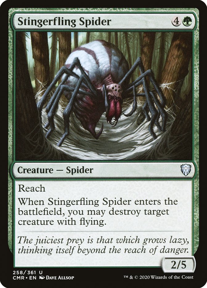 Stingerfling Spider (CMR-258) - Commander Legends [Uncommon]