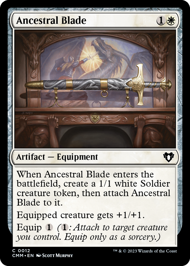 Ancestral Blade (CMM-012) - Commander Masters [Common]