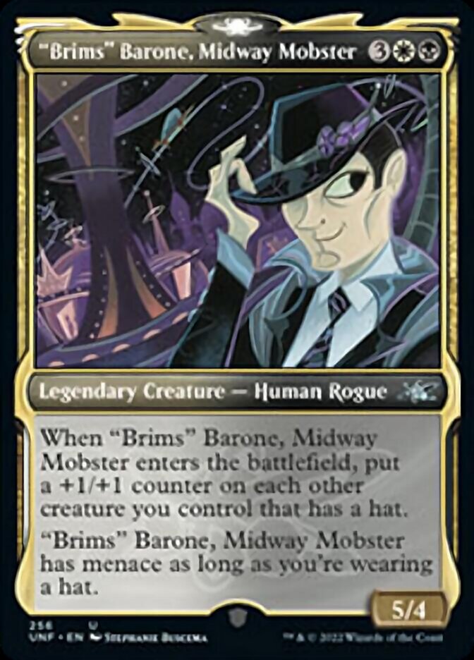 "Brims" Barone, Midway Mobster (UNF-256) - Unfinity: (Showcase) [Uncommon]