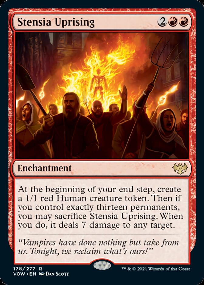 Stensia Uprising (VOW-178) - Innistrad: Crimson Vow [Rare]