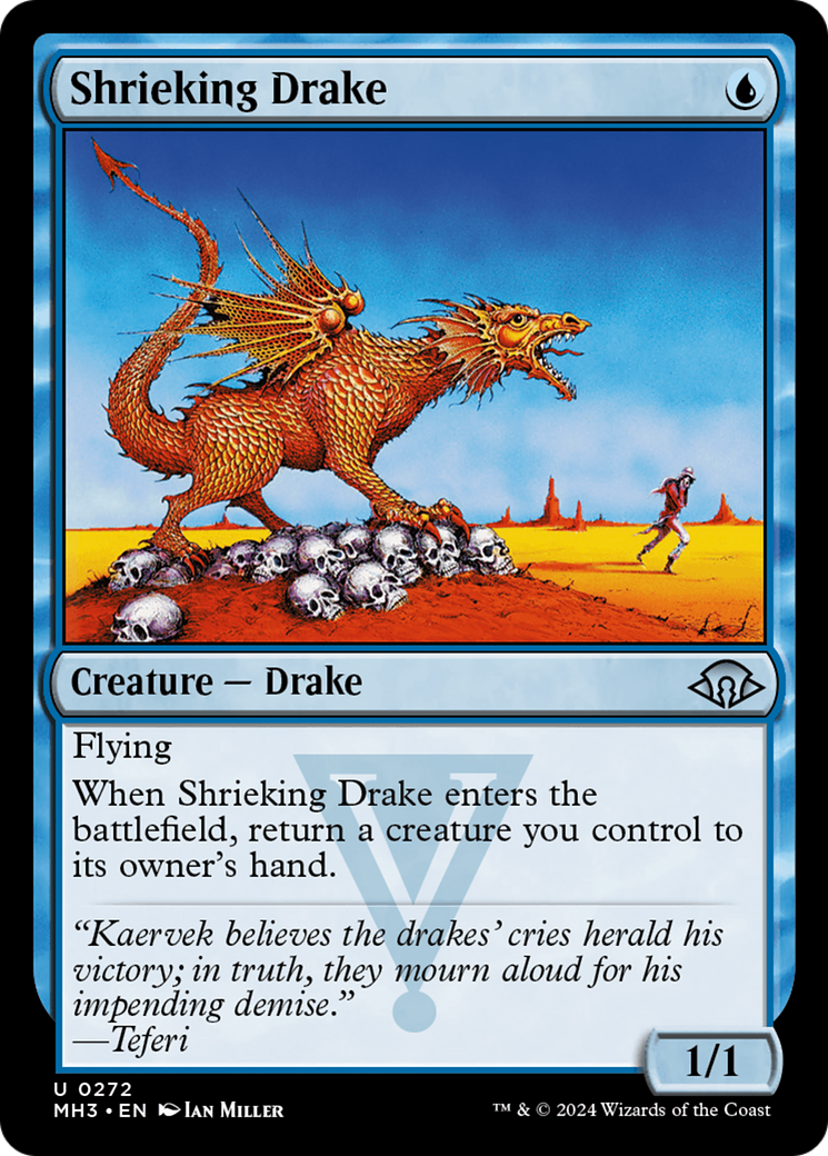 Shrieking Drake (MH3-272) - Modern Horizons 3 Foil [Uncommon]