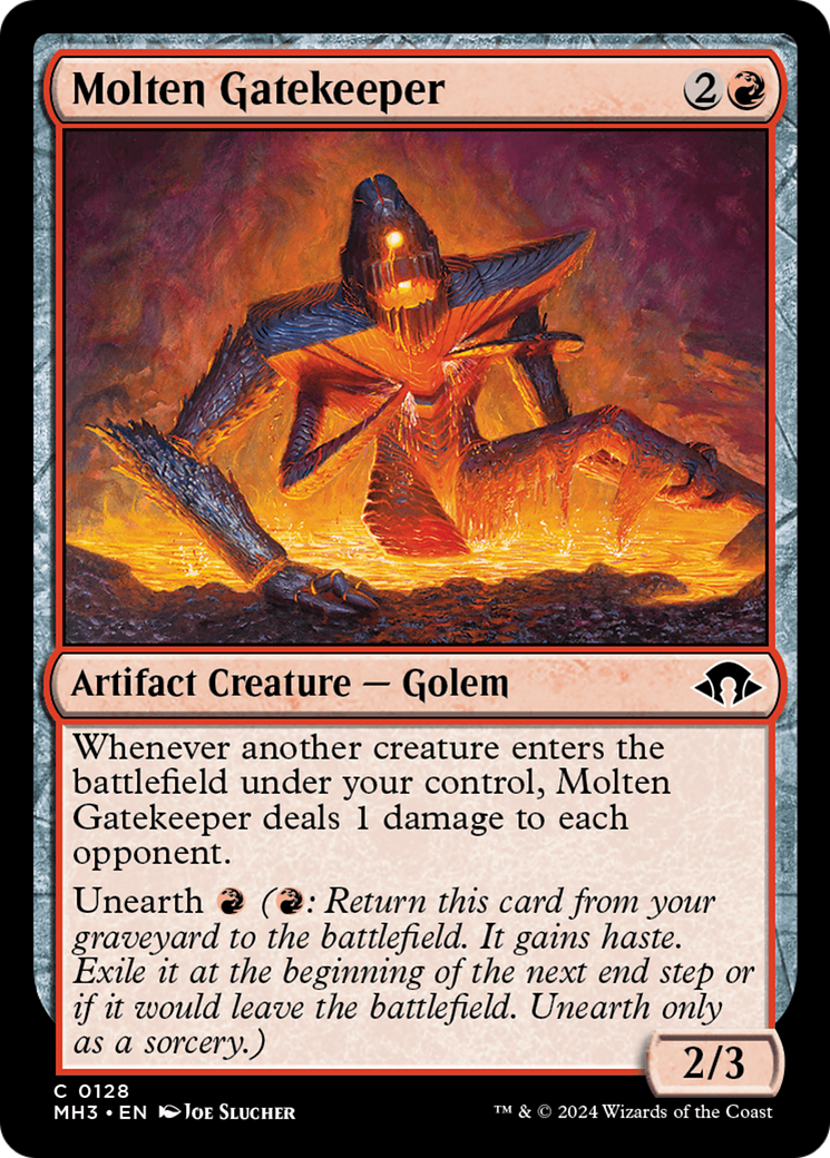 Molten Gatekeeper (MH3-128) - Modern Horizons 3 Foil [Common]