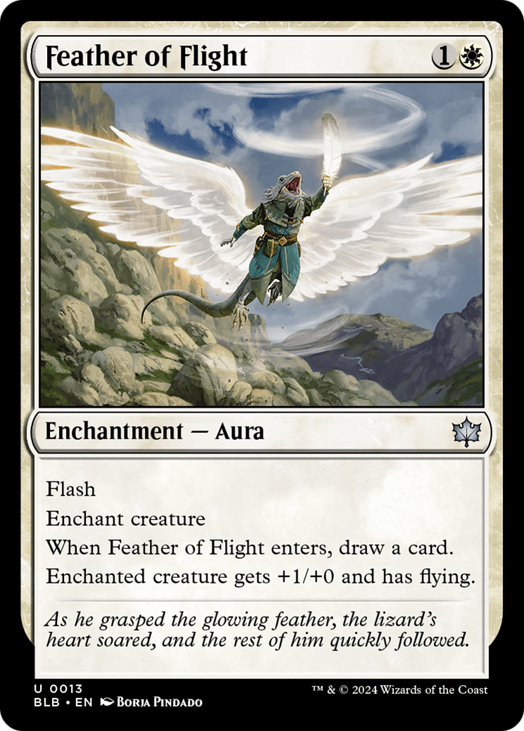 Feather of Flight (BLB-013) - Bloomburrow Foil [Uncommon]