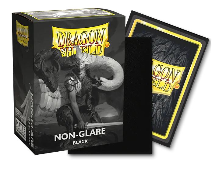 Dragon Shield - Matte Sleeves : Black Non-Glare V2 (100ct)