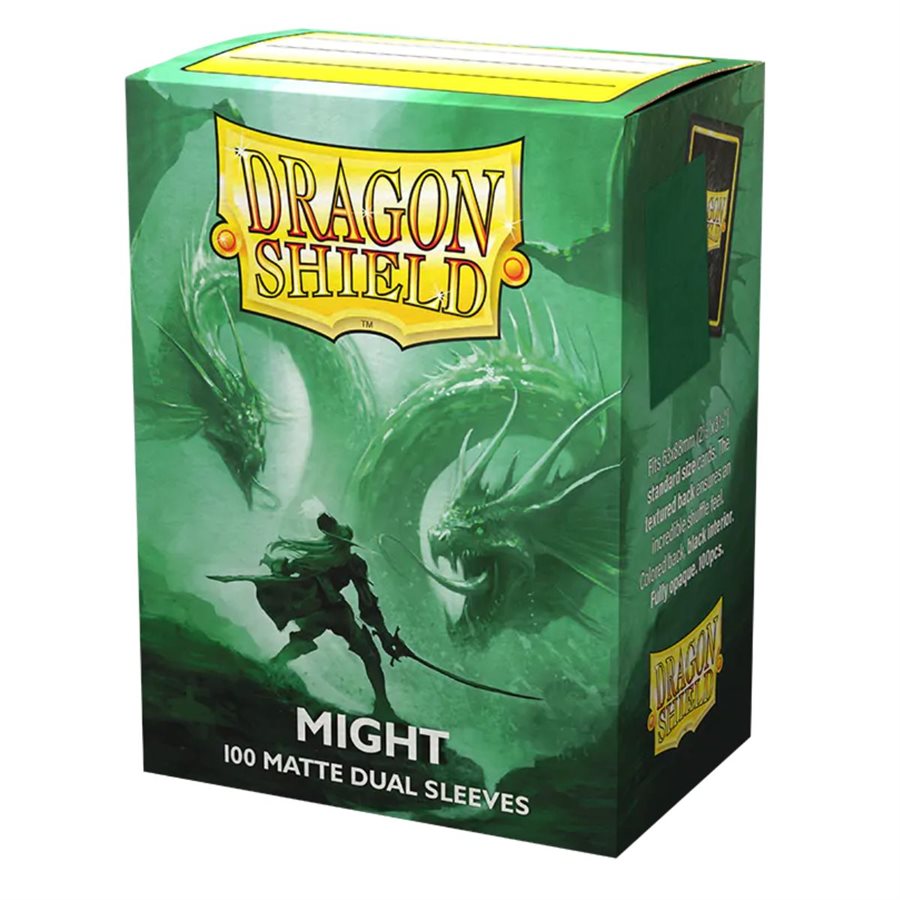 Dragon Shield - Matte Dual Sleeves: Might (Green) (100ct)