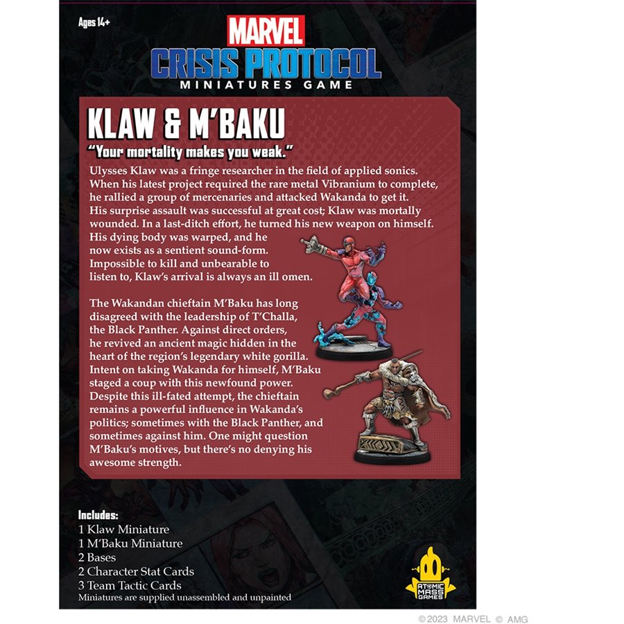 Marvel: Crisis Protocol – Klaw & M'baku