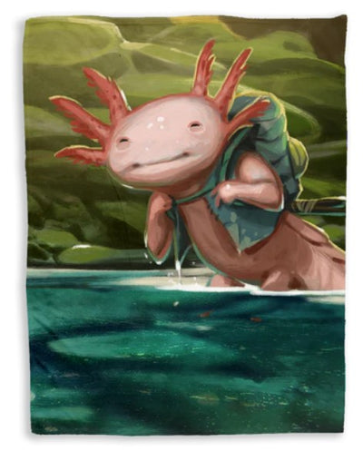 Everdell Cozy Critters Blanket (Axolotl)