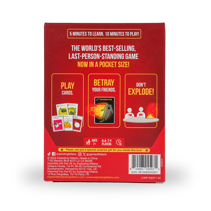 Exploding Kittens Original: Grab & Game Edition