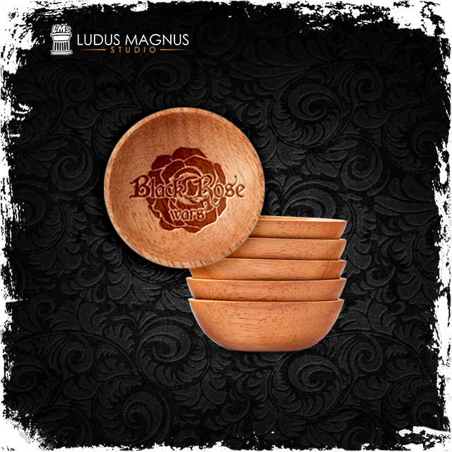 Black Rose Wars: 6 Wooden Bowls