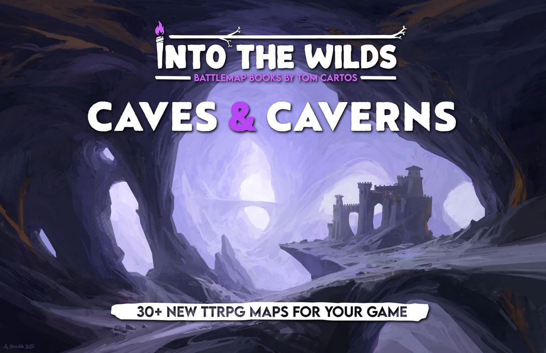 Into the Wilds Battlemap Books - Caves & Caverns *PRE-ORDER*