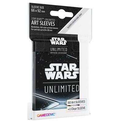 Gamegenic - Star Wars: Unlimited Art Sleeves: Card Back Black