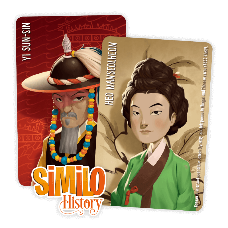 Similo: History – Korean Promo Cards (Heo Nanseolheon & Yi Sun-Sin)