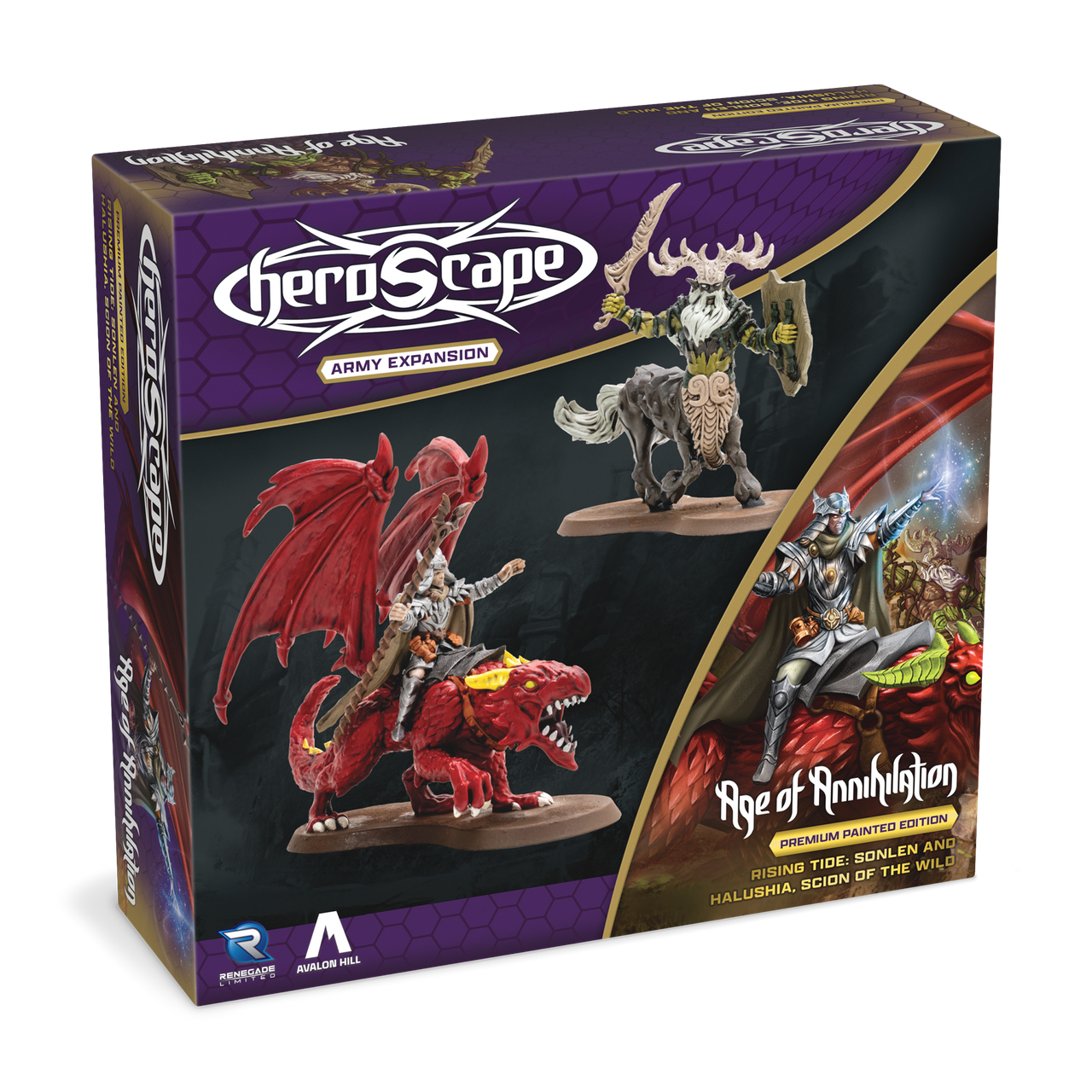 Heroscape: Rising Tide – Sonlen and Halushia, Scion of the Wild Army Expansion (Premium Painted Edition) *PRE-ORDER*