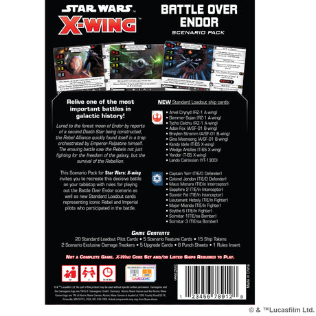 Star Wars X-Wing (Second Edition): Battle Over Endor Scenario Pack