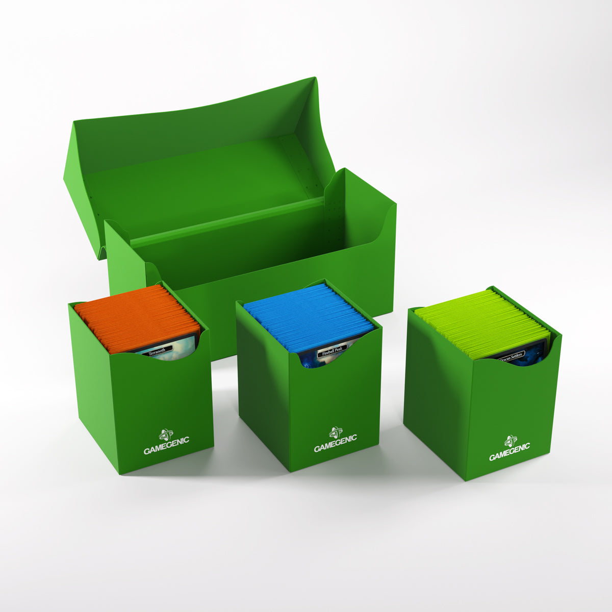 Gamegenic: Triple Deck Holder Deck Box - Green (300ct+XL)