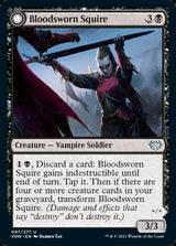 Bloodsworn Squire // Bloodsworn Knight (VOW-097) - Innistrad: Crimson Vow: (Double Faced Transform) [Uncommon]