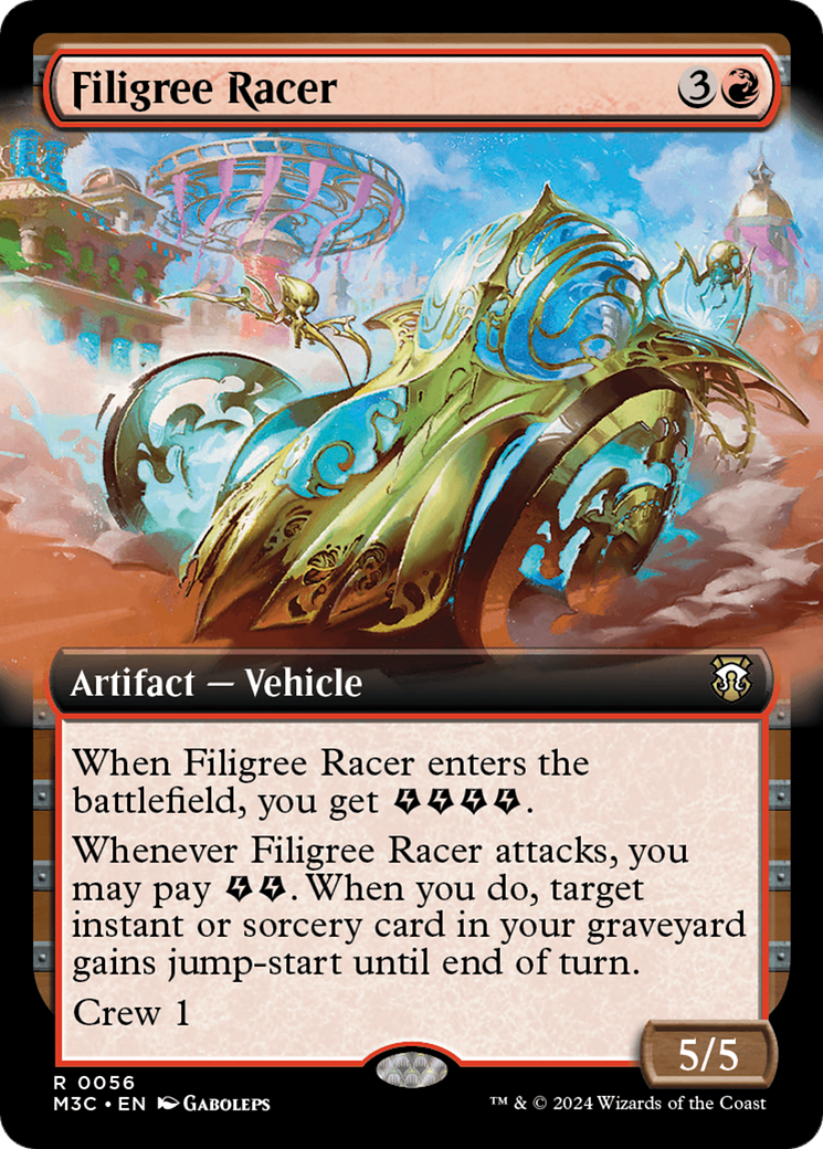 Filigree Racer (M3C-056) - Modern Horizons 3 Commander: (Extended Art) Foil [Rare]