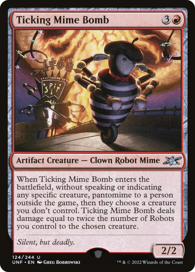 Ticking Mime Bomb (UNF-124) - Unfinity [Uncommon]