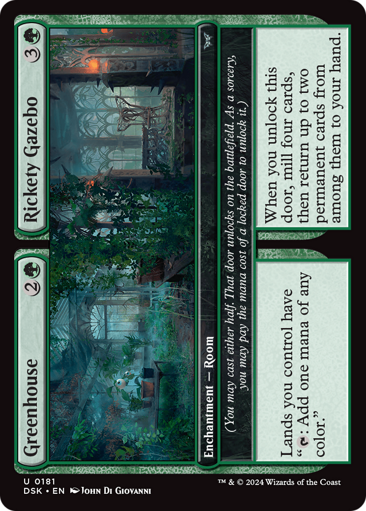 Greenhouse // Rickety Gazebo (DSK-181) - Duskmourn: House of Horror Foil [Uncommon]