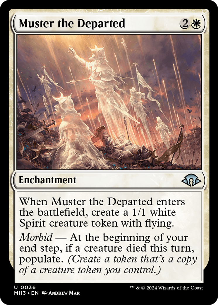 Muster the Departed (MH3-036) - Modern Horizons 3 Foil [Uncommon]