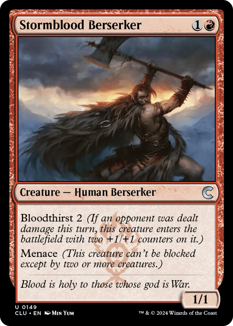 Stormblood Berserker (CLU-149) - Ravnica: Clue Edition [Uncommon]