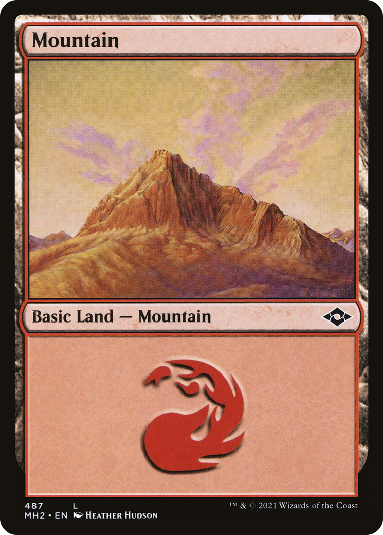 Mountain (MH2-487) - Modern Horizons 2 Etched Foil [Common]