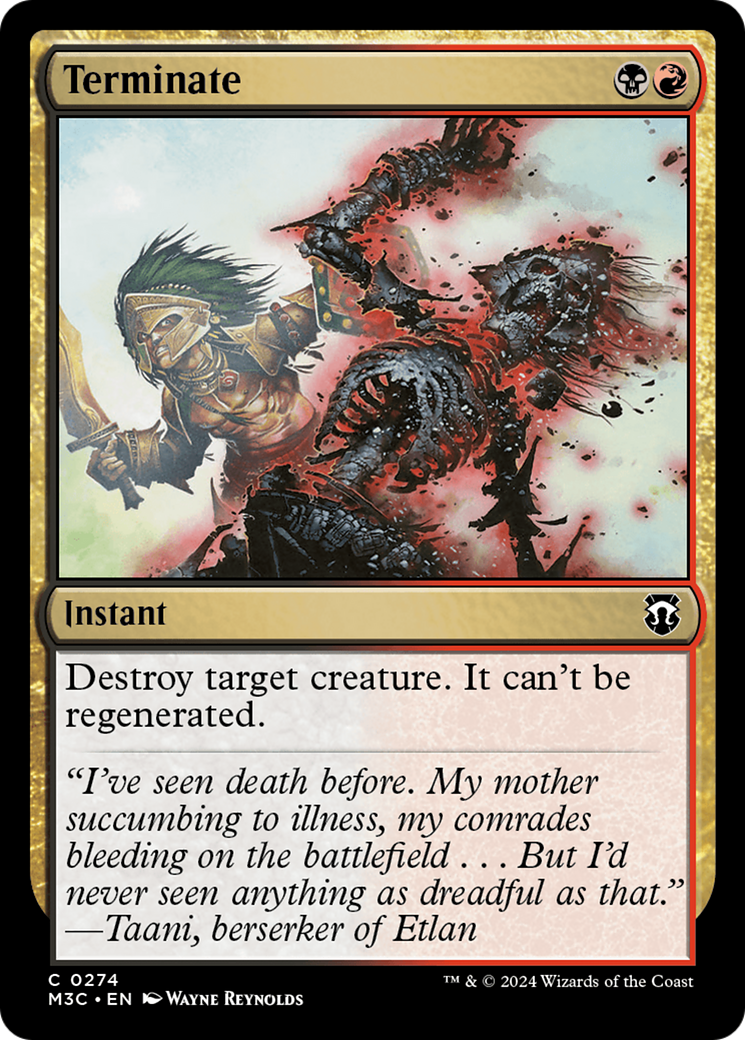 Terminate (M3C-274) - Modern Horizons 3 Commander Foil [Common]