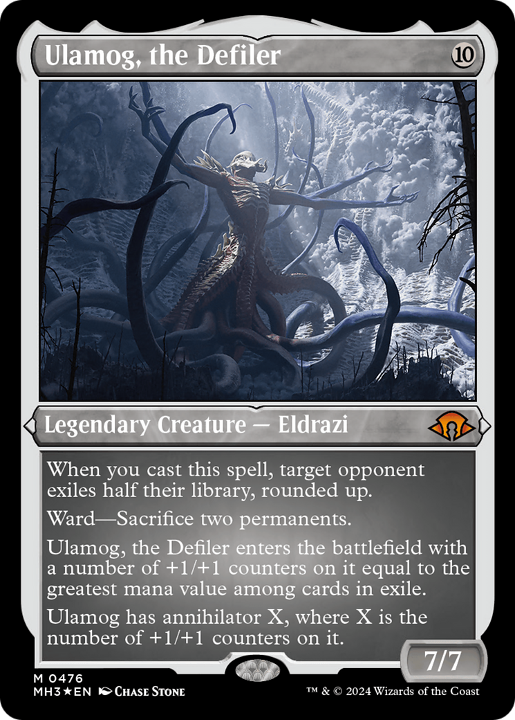 Ulamog, the Defiler (MH3-476) - Modern Horizons 3 Etched Foil [Mythic]