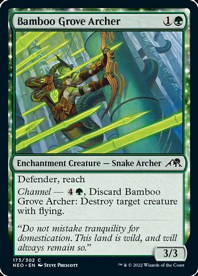 Bamboo Grove Archer (NEO-173) - Kamigawa: Neon Dynasty [Common]