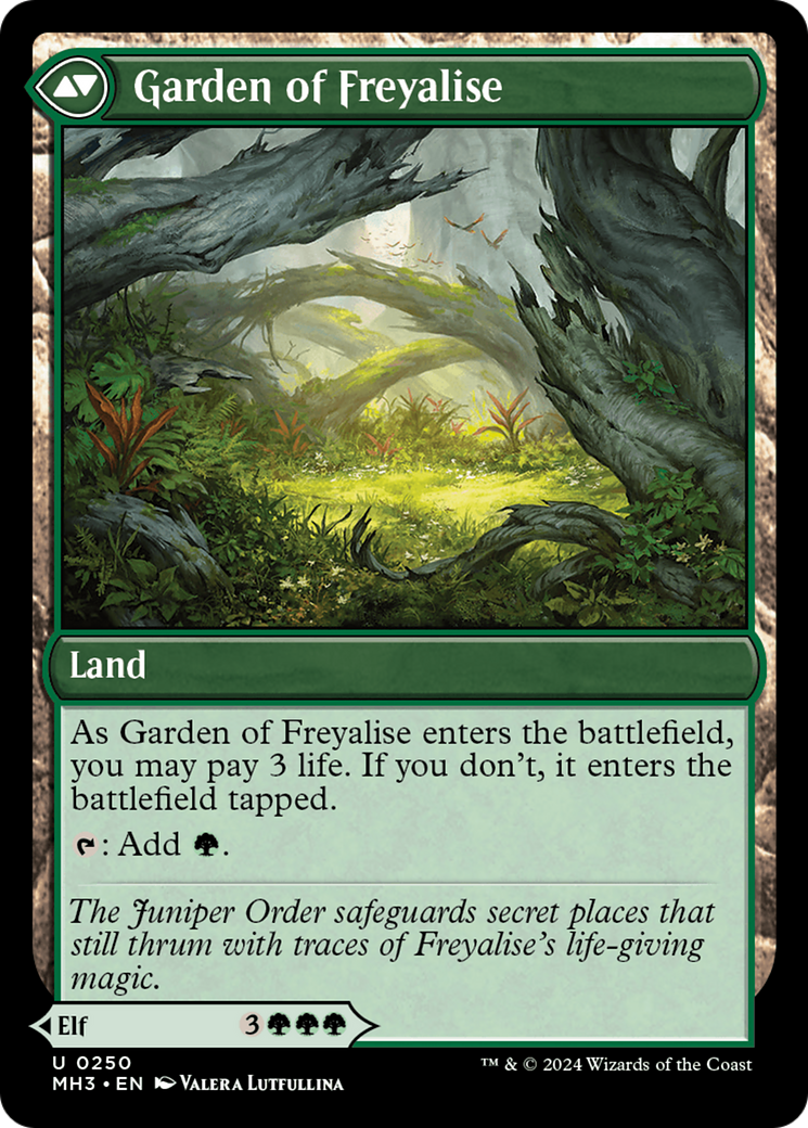 Disciple of Freyalise // Garden of Freyalise (MH3-250) - Modern Horizons 3 [Uncommon]