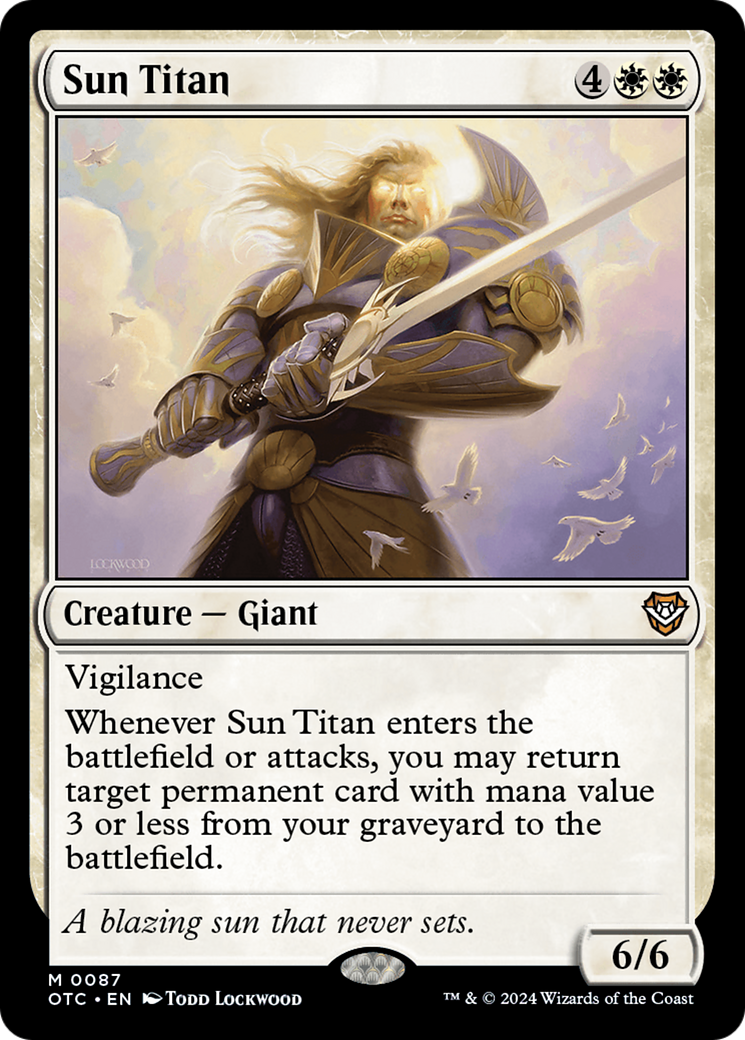 Sun Titan (OTC-087) - Outlaws of Thunder Junction Commander [Mythic]