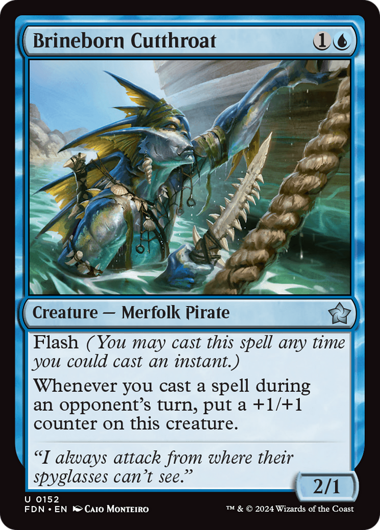 Brineborn Cutthroat (FDN-152) - Foundations Foil [Uncommon]