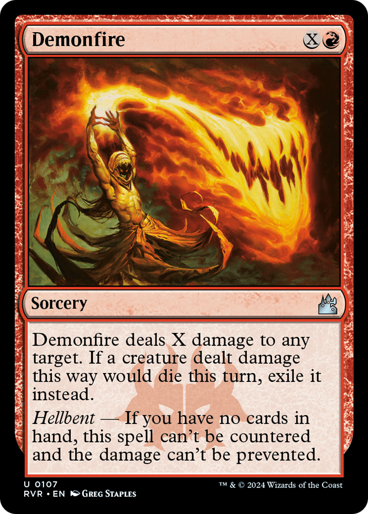 Demonfire (RVR-107) - Ravnica Remastered [Uncommon]