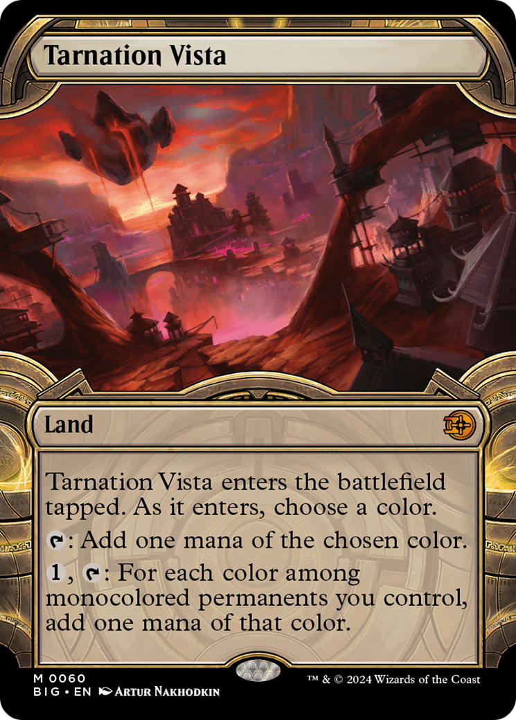 Tarnation Vista (BIG-060) - The Big Score: (Showcase) Foil [Mythic]