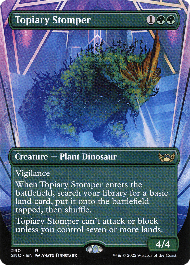 Topiary Stomper (SNC-290) - Streets of New Capenna (Borderless) Foil [Rare]