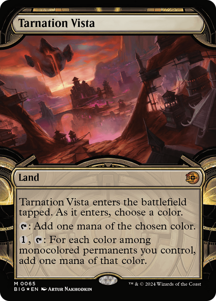 Tarnation Vista (BIG-065) - The Big Score: (Showcase) Foil [Mythic]