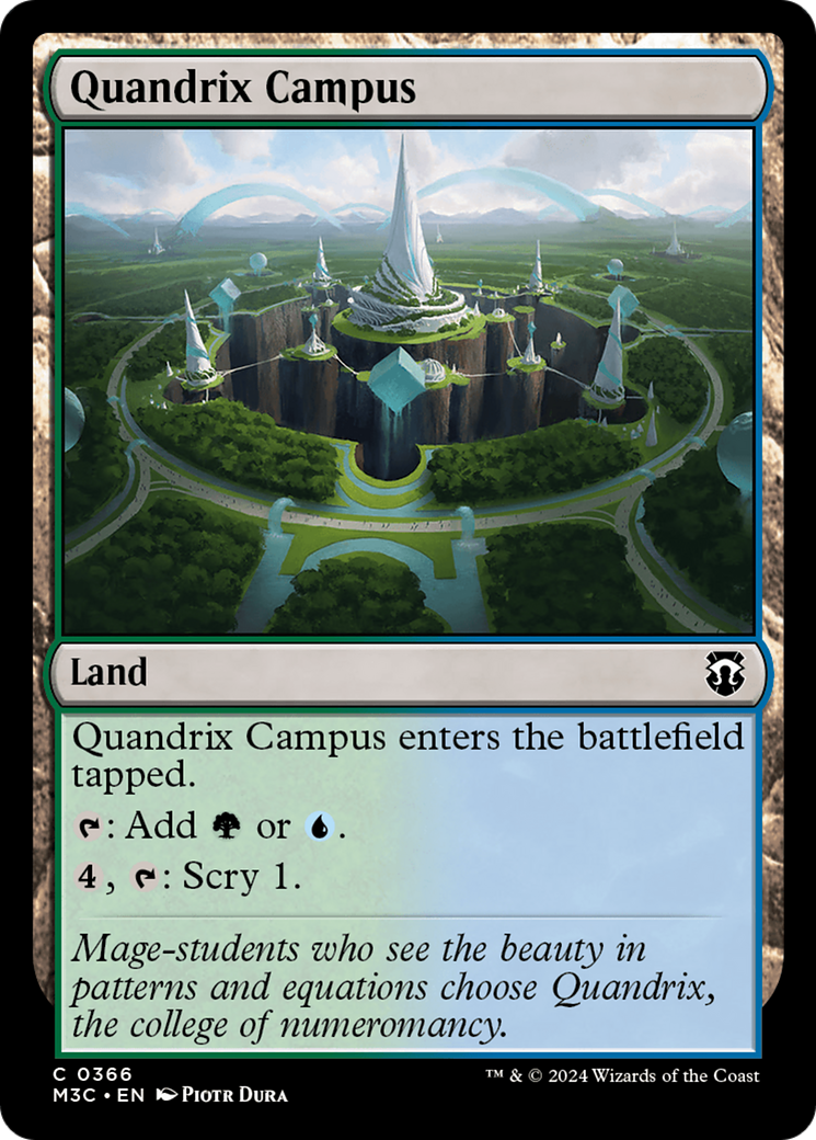 Quandrix Campus (M3C-366) - Modern Horizons 3 Commander Foil [Common]